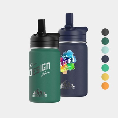 14 oz Hydrapeak® Stainless Steel Insulated Mini Water Bottle w/ Straw Lid